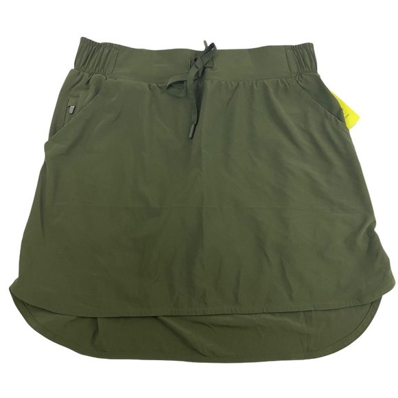 all in motion Pants - All in Motion Olive Green Lightweight Flex Stretch Woven Mid Rise Skort XS S M L